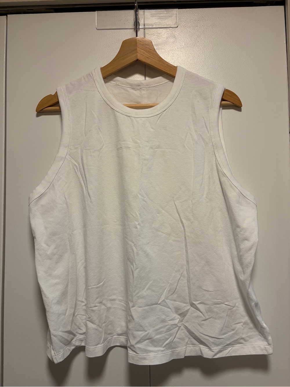 Lululemon Cotton Classic White Sleeveless Tank Top - Women